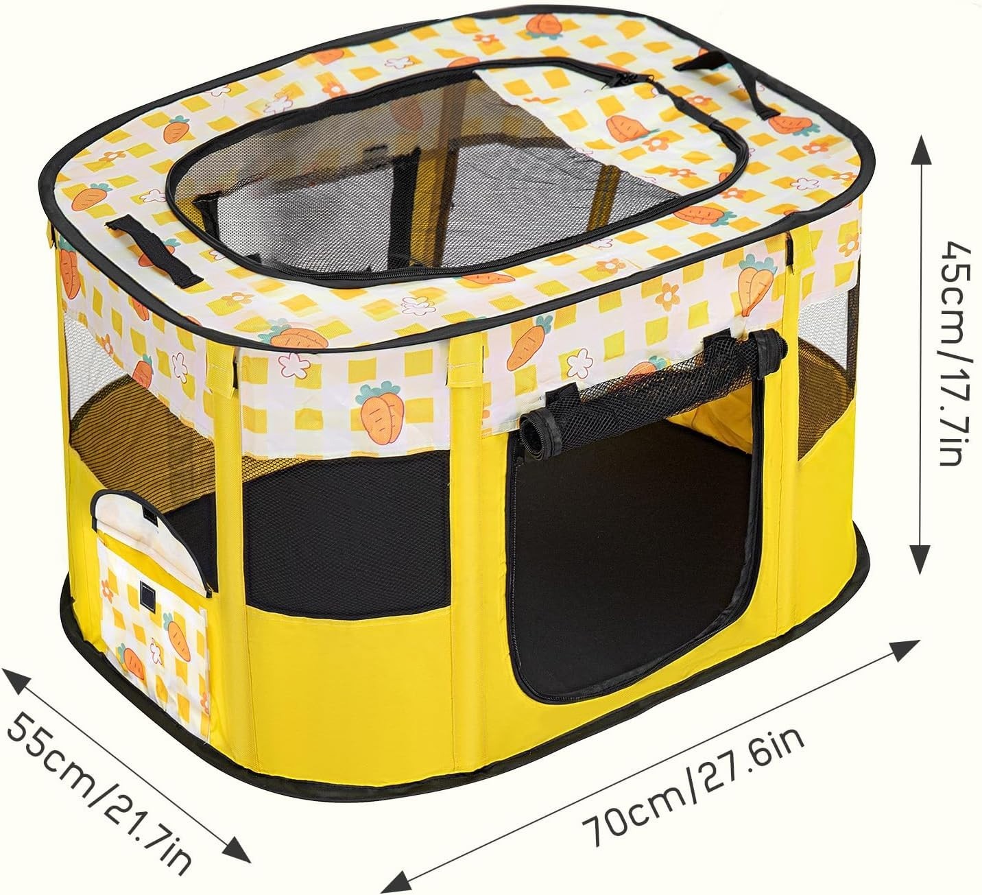 Foldable Pet Playpen Portable Dog Cat Crate Indoor Outdoor Travel Pet Cage