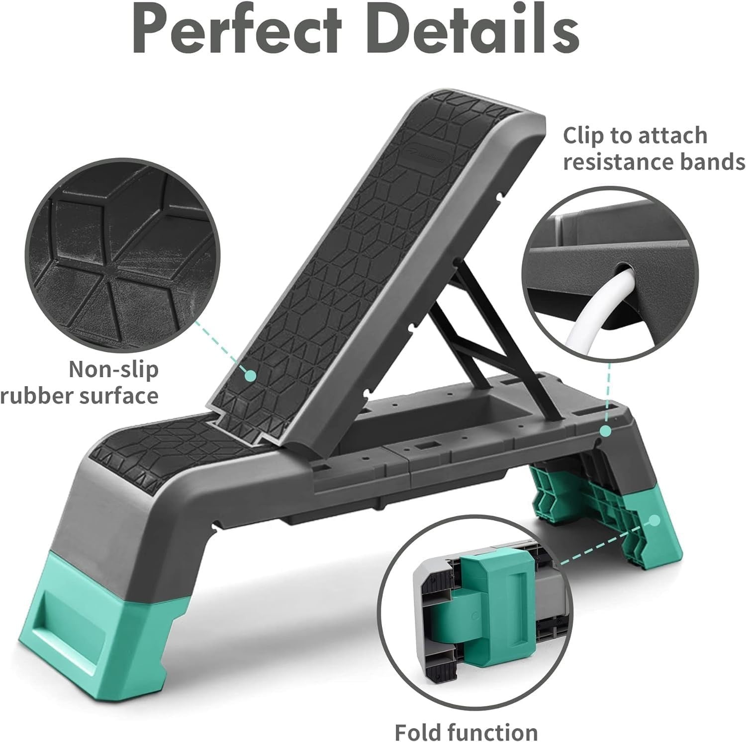 Adjustable Aerobic Deck Workout Platform Foldable Home Gym Trainer
