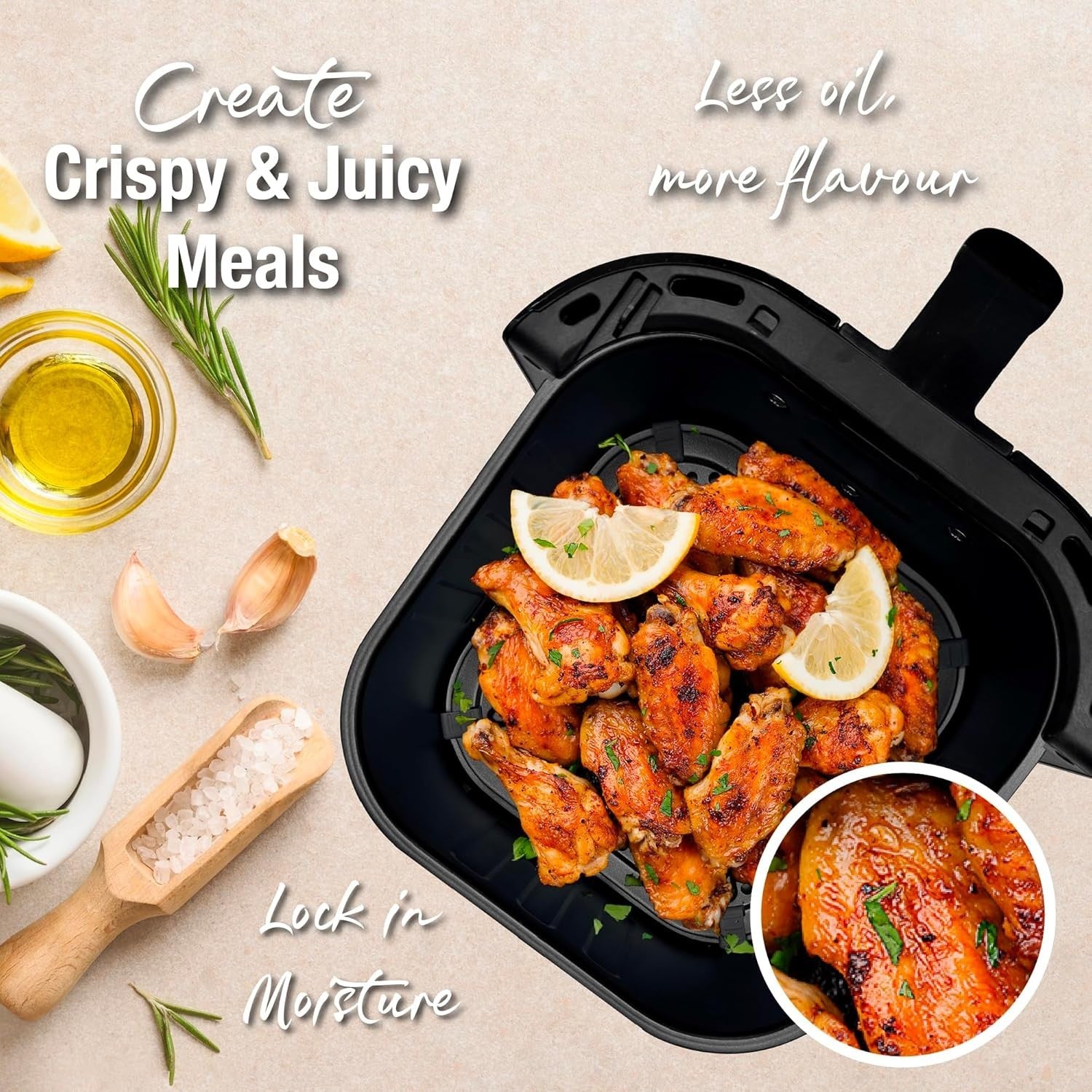 Digital Air Fryer 4.5L | 10-in-1 Cooking, Low-Oil LED Touch Fast & Energy Saving