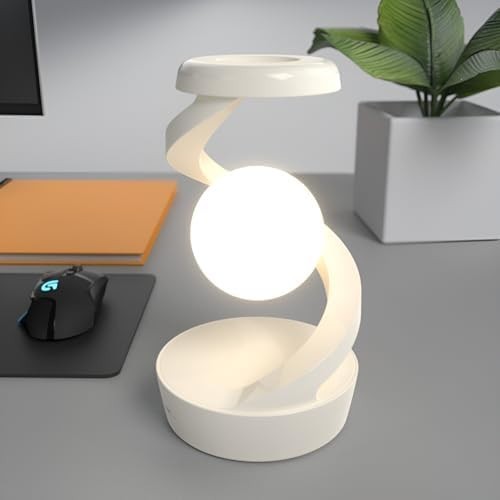 White Magnetic Levitating RGB Lamp Floating LED Night Light