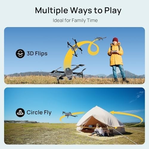 4K Drone with Camera Brushless Motor 36min Flight FPV Altitude Hold Toy