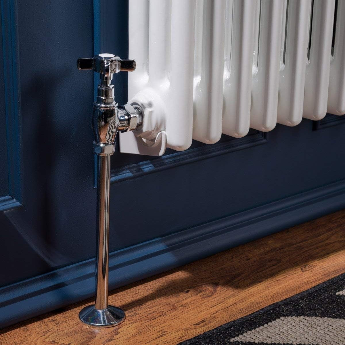 White Triple Column Horizontal Radiator 600x1460mm High Heat Output