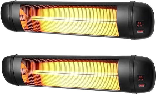 Outdoor Infrared Patio Heater 2000W Wall Mounted Remote Control Waterproof