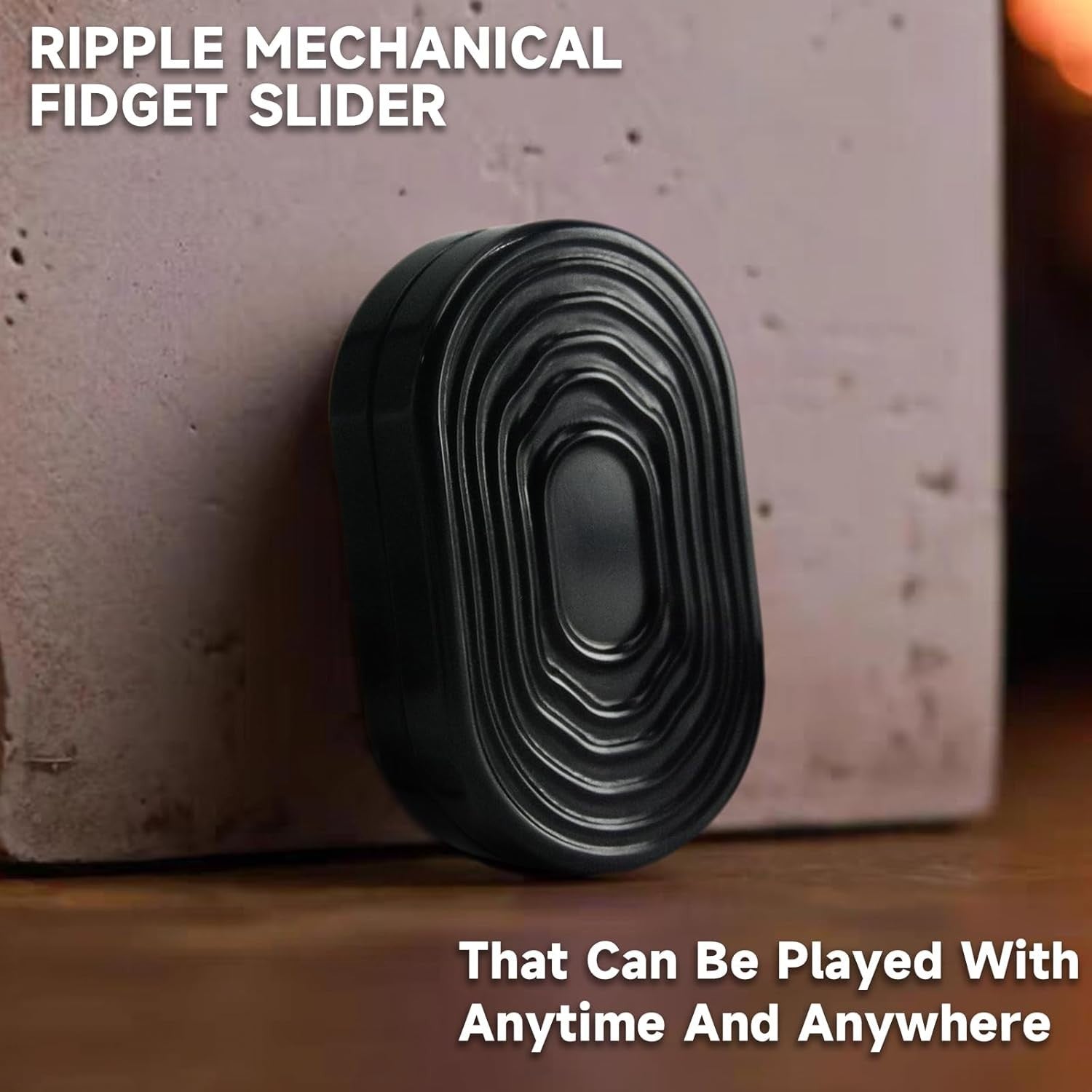 Stainless Steel Mechanical Fidget Slider Ripple EDC Stress Relief Toy