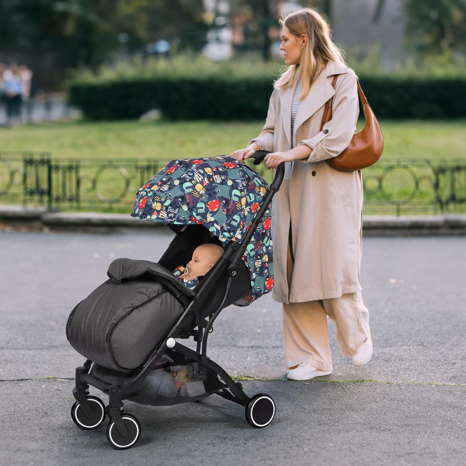 Lightweight Baby Pushchair Travel Buggy Compact Fold From Birth 15kg
