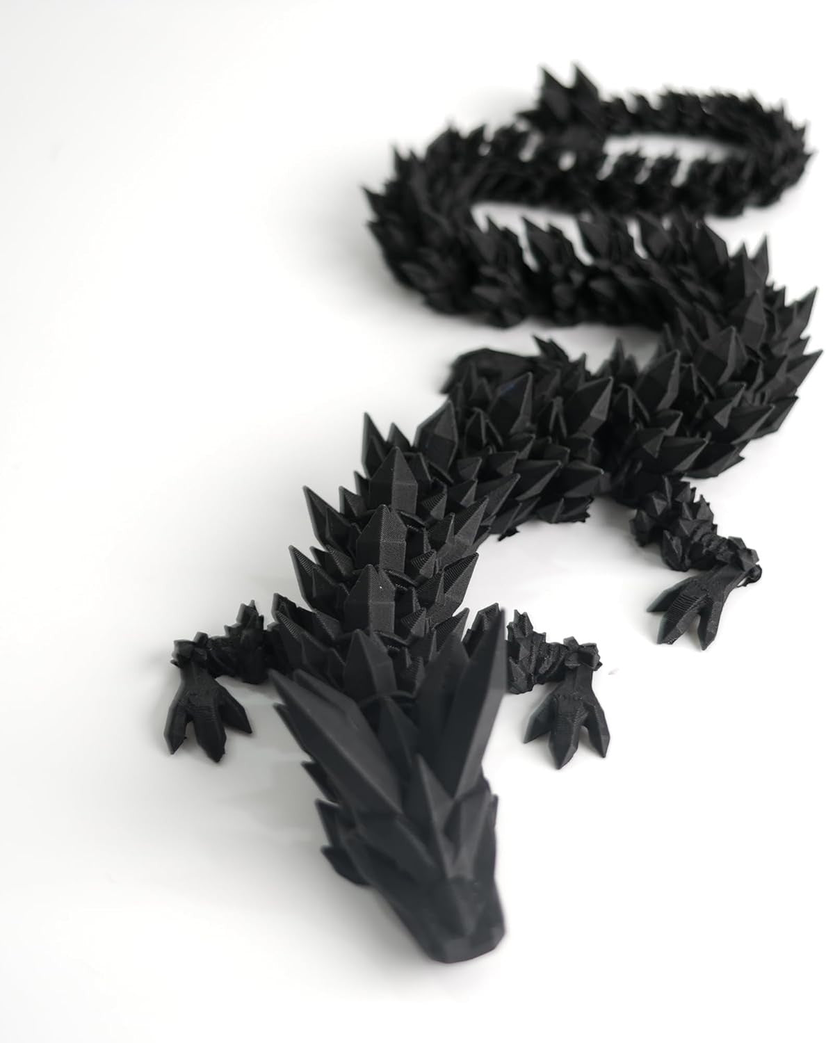 24in Articulated 3D Printed Dragon Fidget Toy Fantasy Desk Decor