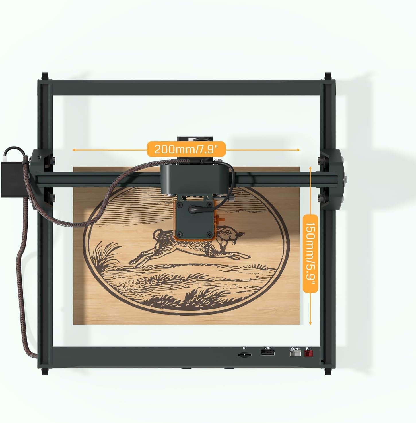 5W Laser Engraver Machine CNC Cutter for Wood Acrylic Leather Glass
