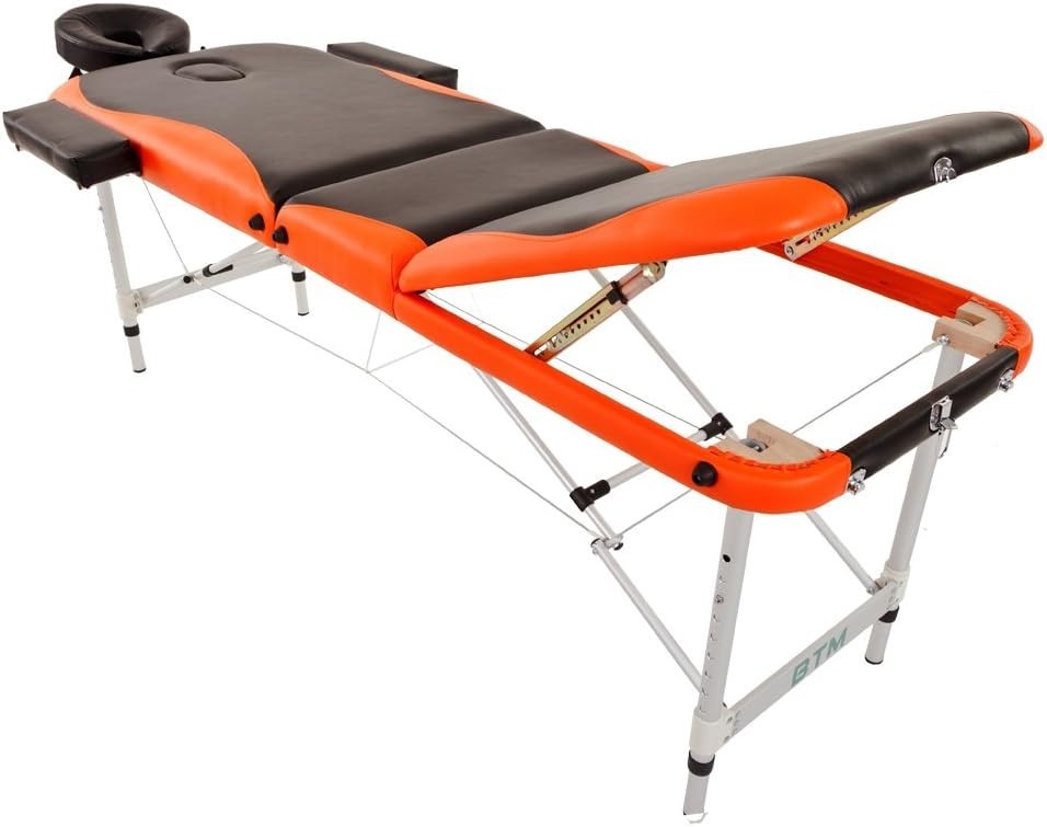 Portable Folding Massage Therapy Table Aluminum Frame Adjustable Height Bed