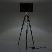 Tripod Floor Lamp Base Mid Century Black Standing Light Adjustable GU10