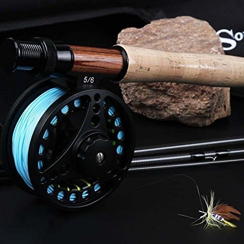 8.85ft Fly Fishing Rod & Reel Combo – Carbon Freshwater 4-Section Kit