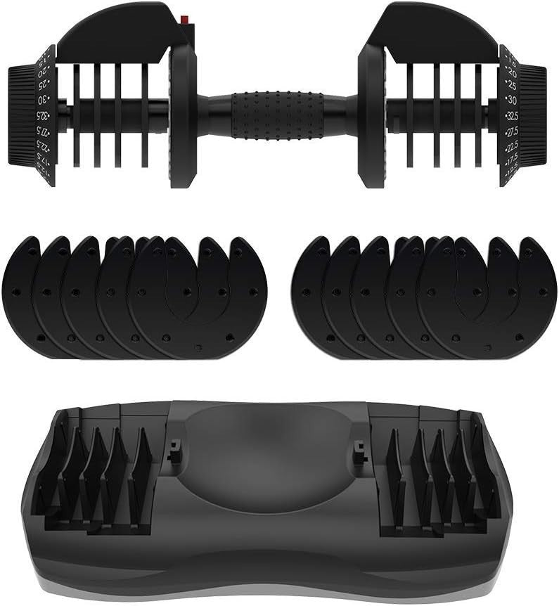 32.5kg Adjustable Dumbbells Pair 12-in-1 Quick Select Home Gym Weights