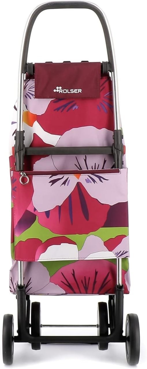 4 Wheel Foldable Shopping Trolley Aluminium Frame Push Pull Cart