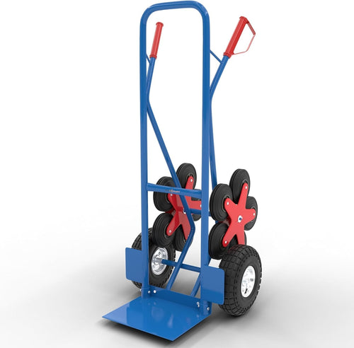 Heavy Duty Stair Climber Sack Truck 200kg 12-Wheel Hand Trolley Blue