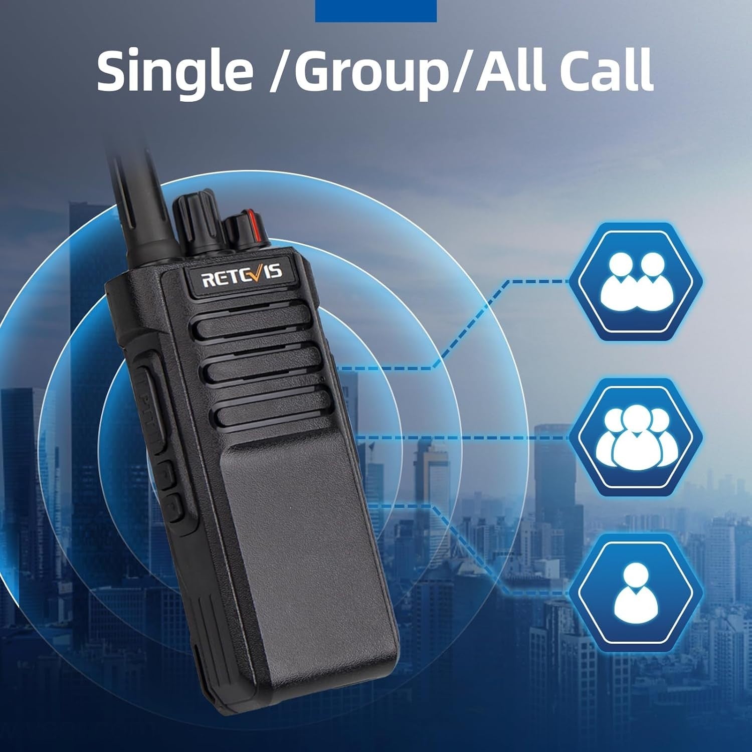 DMR Digital Walkie Talkies IP67 Waterproof Long Range Wireless Earpiece