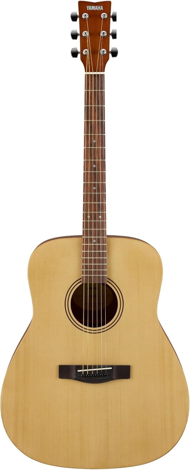 Full Size Dreadnought Acoustic Guitar 25" Scale Natural Satin