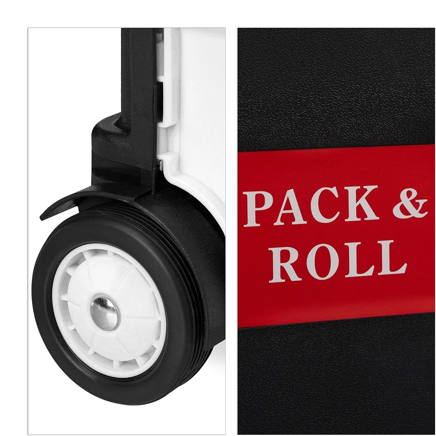 Foldable Shopping Trolley Box 35kg Capacity Telescopic Handle Rolling Cart