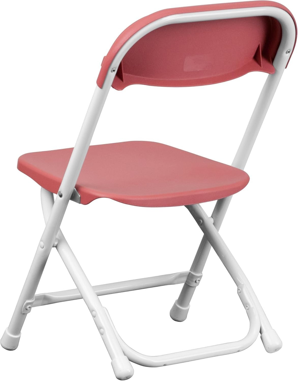 10x Kids Folding Chairs Lightweight Durable Plastic Stackable Burgundy