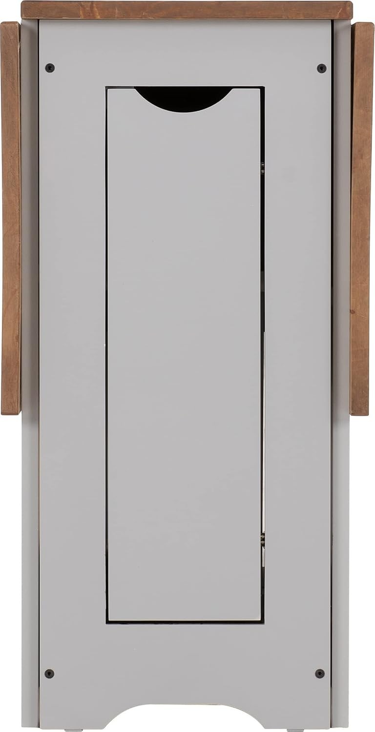Extendable Butterfly Dining Table Set Grey Pine Compact Kitchen Furniture