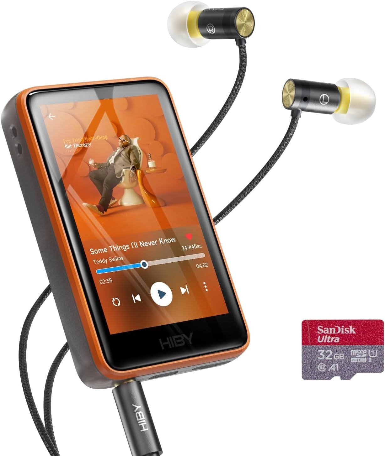 Bluetooth 5.1 HiFi Music Player Touchscreen DSD256 USB DAC 2TB Expandable