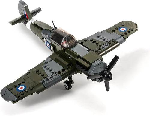 Spitfire Military Jet Building Kit – 290 Bricks Toy for Kids & Adults