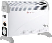 2000W Oil-Free Convector Heater | Adjustable Thermostat, 24H Timer, Indoor