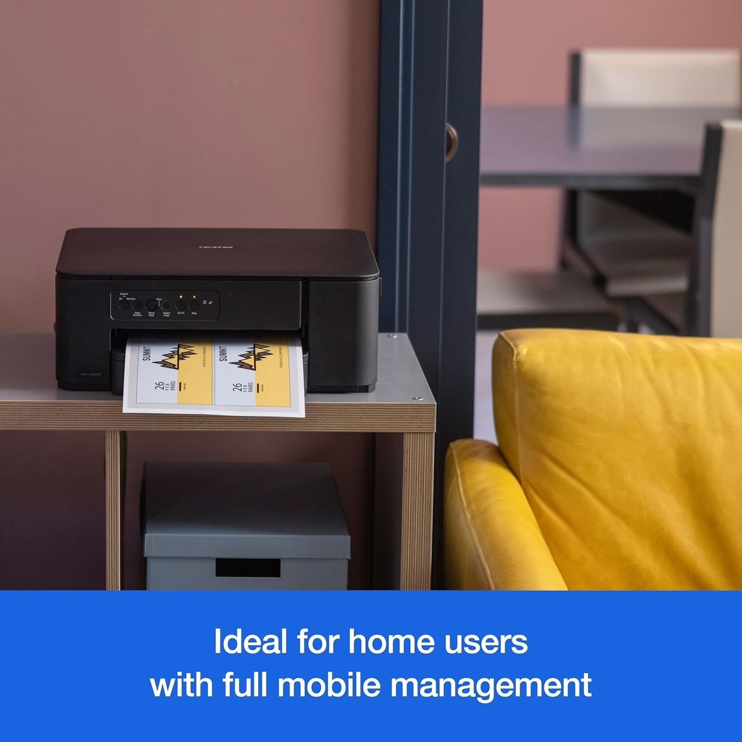 A4 Colour Wireless Inkjet Printer | 3-in-1 | 2-Sided Print | Black