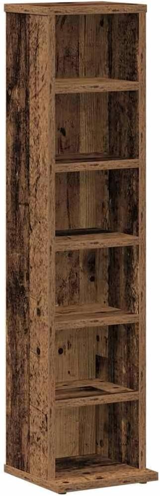 CD DVD Storage Cabinet Shelf Unit Media Organizer Bookcase Wood 88cm
