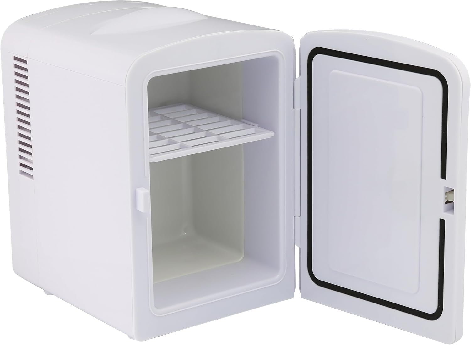 4L Mini Cooler Fridge Portable White AC/DC Travel Bedroom Car Use
