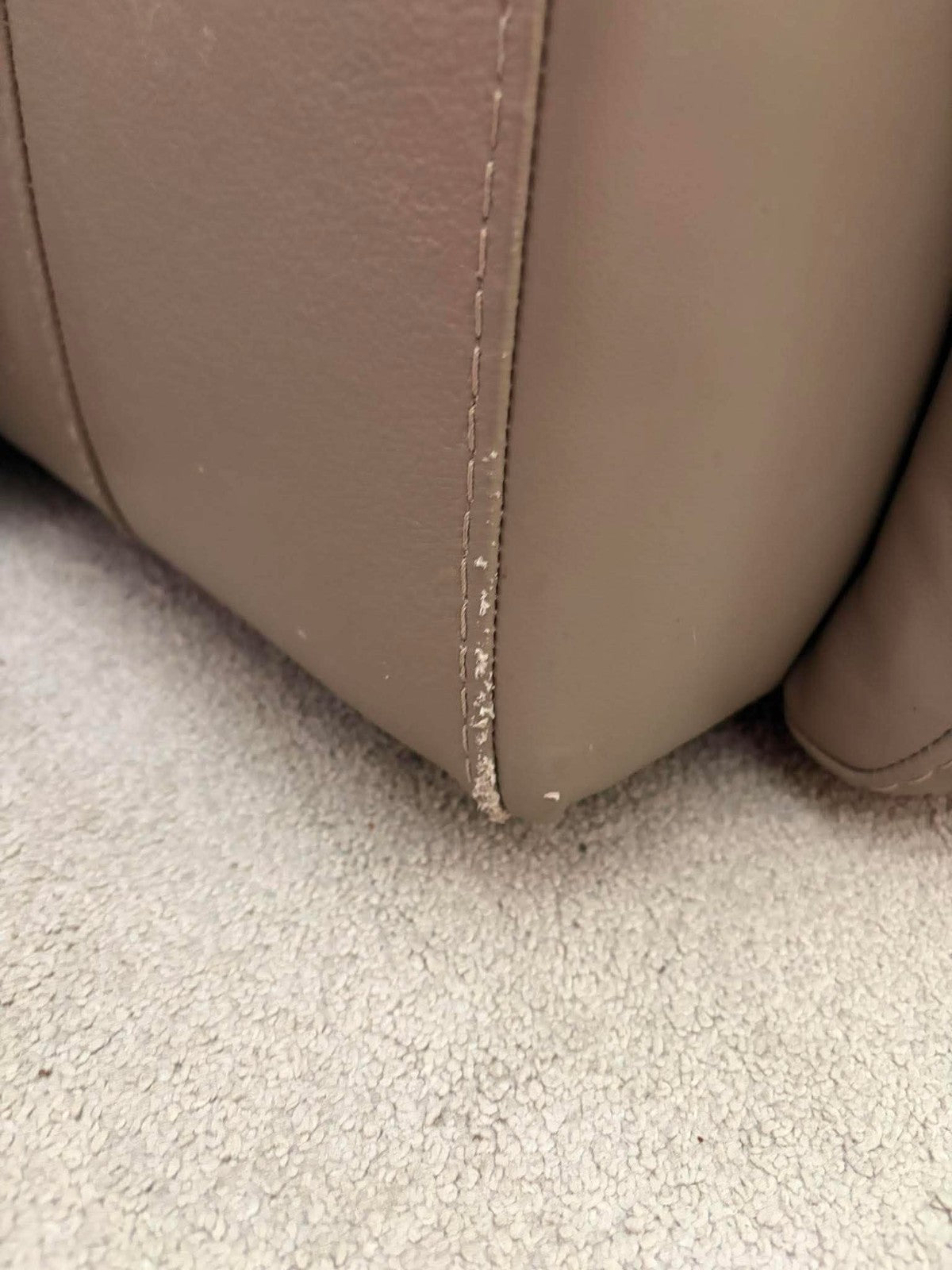 Luxe Electric Brown Leather Corner Sofa (PTP)