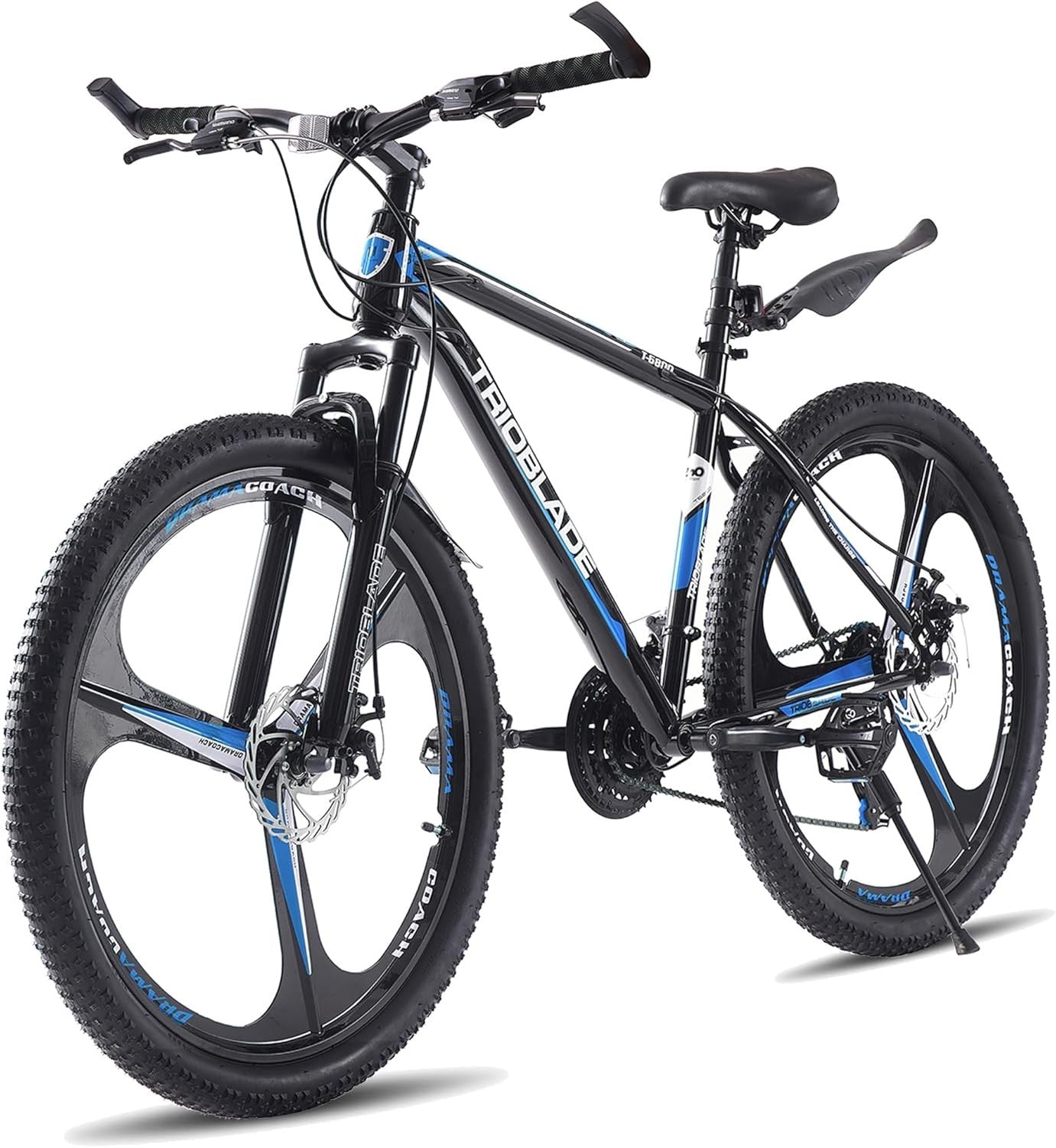 26" Mens Mountain Bike 21-Speed Disc Brakes Off-Road Shock Absorber