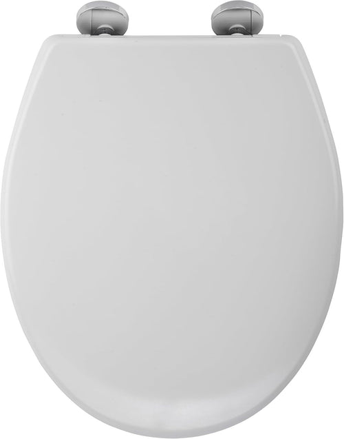 Soft Close Toilet Seat Quick Release Antibacterial Adjustable Hinges