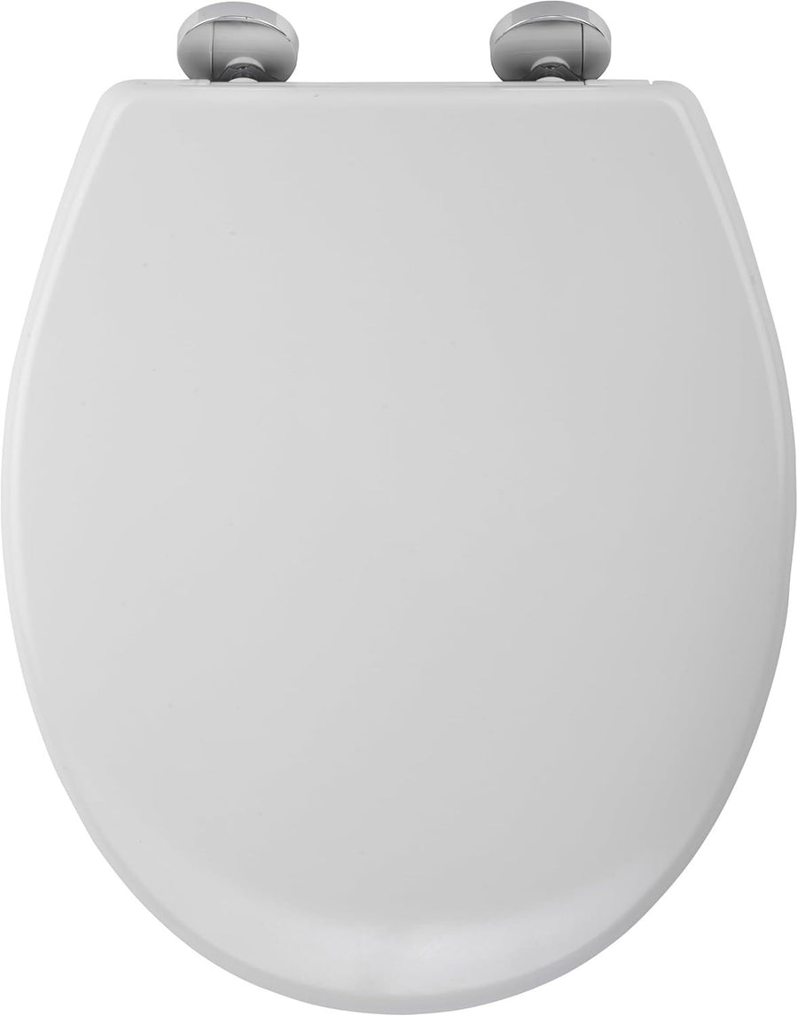 Soft Close Toilet Seat Quick Release Antibacterial Adjustable Hinges