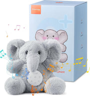 White Noise Machine for Baby – Elephant Plush, 21 Soothing Sounds, USB Rechargea