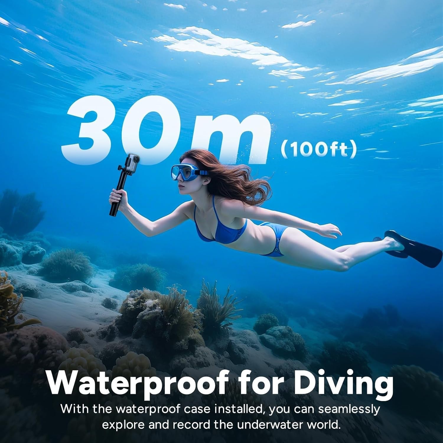 4K Mini Body Camera 170° Waterproof POV Action Cam 64GB White