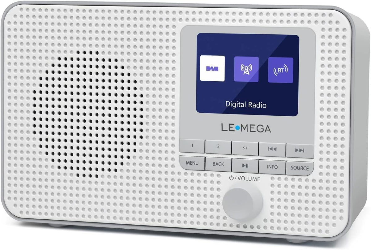 Portable DAB+ FM Radio Bluetooth TFT Colour Display Dual Alarm