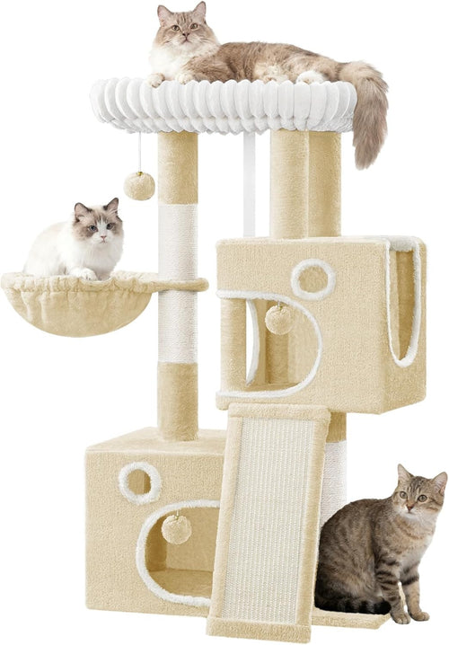 Cat Tree Tower Indoor 98cm Multi Level Scratching Post Condo Climbing