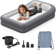 Inflatable Toddler Travel Bed with Safety Bumpers & Carry Bag – Portable Kids Ai