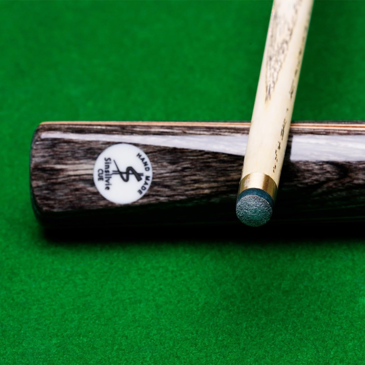 57" 3/4 Cut Snooker Cue 9.5mm Tip With Case Extension Wood Choice