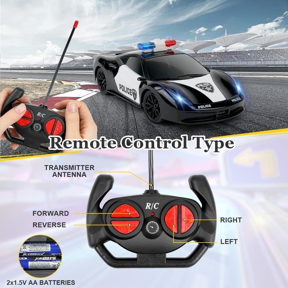 RC Drift Car 27MHz High Speed Stunt Vehicle LED Lights Rechargeable Toy Kids 6+