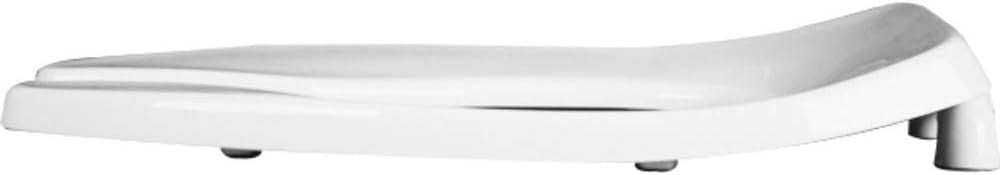 White Elongated Toilet Seat Fastening Durable Commercial Plastic