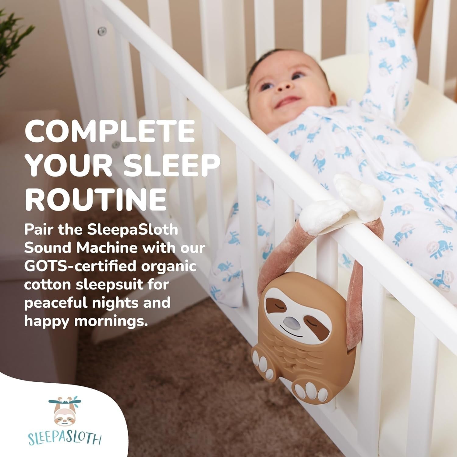 Baby Sound Machine White Noise Night Light Voice Recorder Sleep Aid