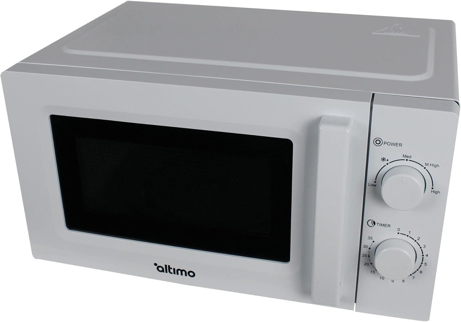 20L Microwave Oven 700W White 5 Power Levels Quick Defrost