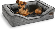 Small Orthopedic Dog Bed 65x49cm Faux Fur Washable