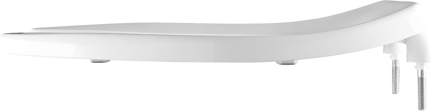 Commercial Elongated Toilet Seat White Open Front Self-Sustaining