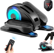 Under Desk Electric Elliptical Pedal Exerciser Quiet Remote LED Seated Trainer