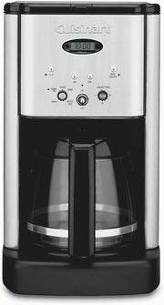 12 Cup Programmable Coffee Maker Glass Carafe Auto Shutoff Chrome Drip Machine