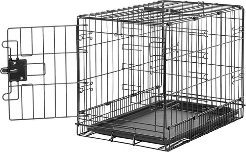 Foldable Extra Small Metal Dog Crate with Tray – Secure Indoor Cage 56cm