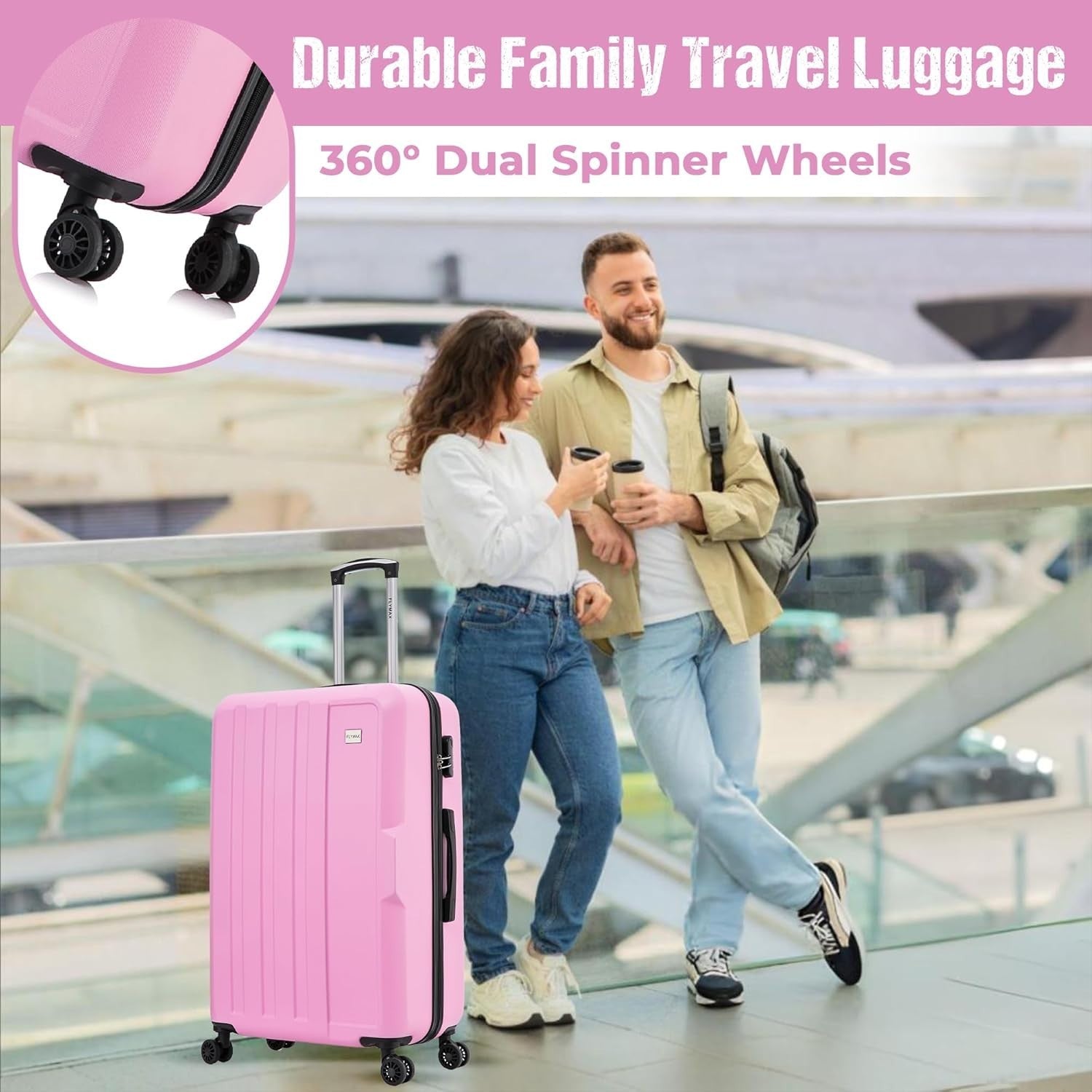 29 Inch Large Check In Travel Case ABS Hard Shell 4 Wheel Spinner 100L