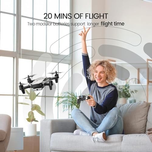 Mini Drone for Kids with 720P Camera, FPV Live Video, Foldable RC Quadcopter