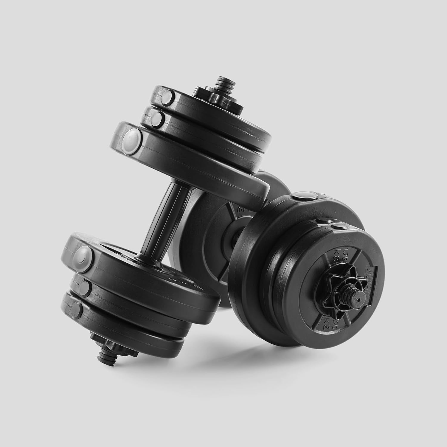 20kg Adjustable Dumbbell Set Pair Non-Slip Spinlock Home Strength Weights